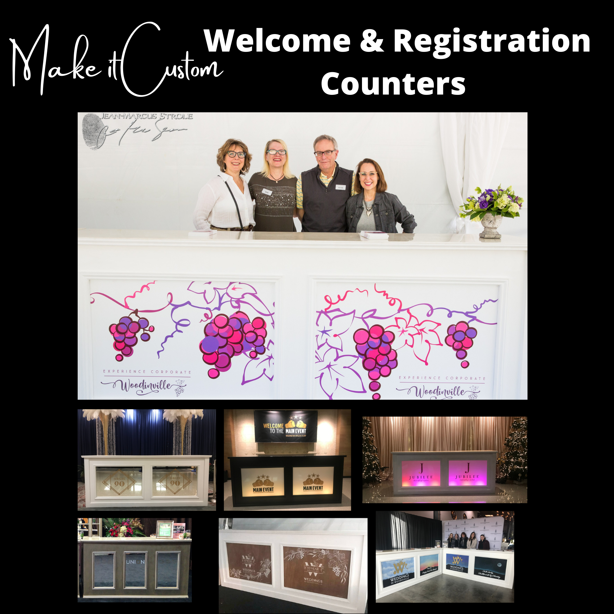 Welcome & Registration Counters Happy Hour Designer Bar Rentals
